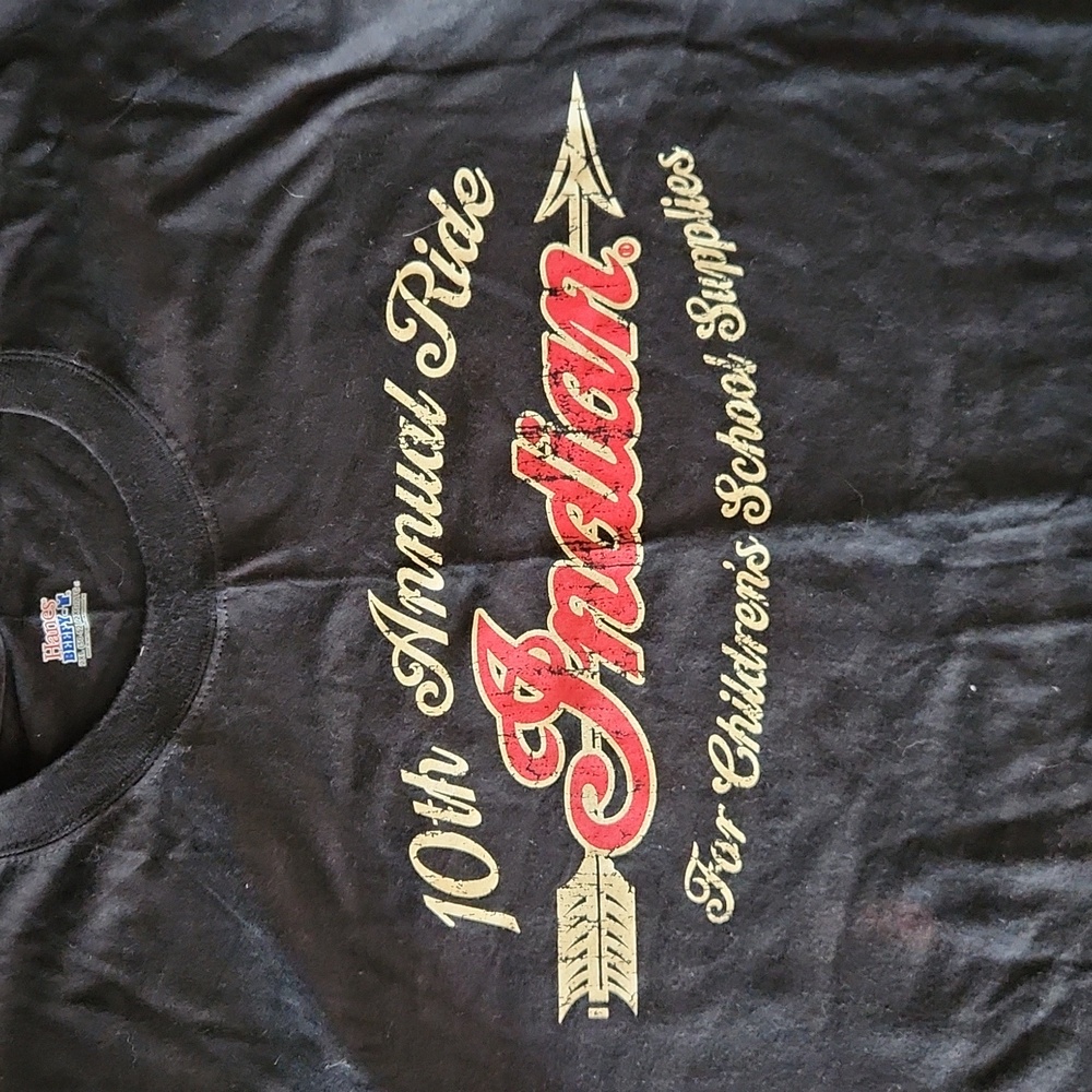 2012 10th Annual Indian Ride for Children's School Supplies T-Shirt - 2XL